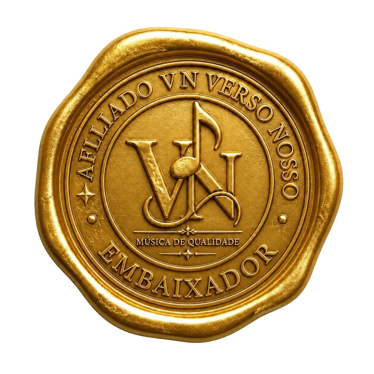 Selo Embaixador VersoNosso — Afiliado VN · Música de Qualidade